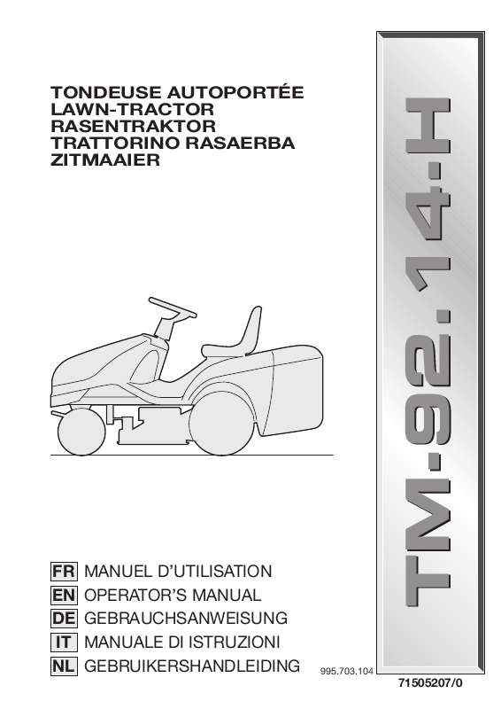 Guide utilisation  DOLMAR TM-92.14 H  de la marque DOLMAR