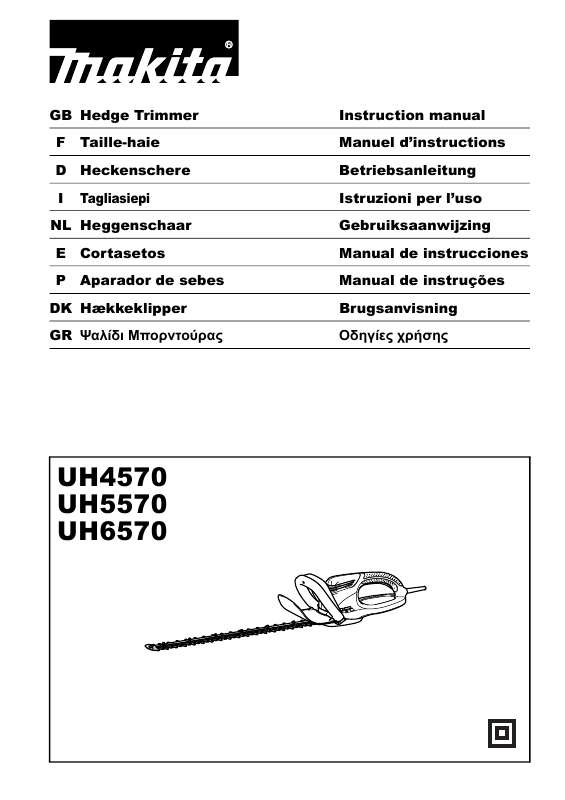 Guide utilisation  DOLMAR UH4570  de la marque DOLMAR