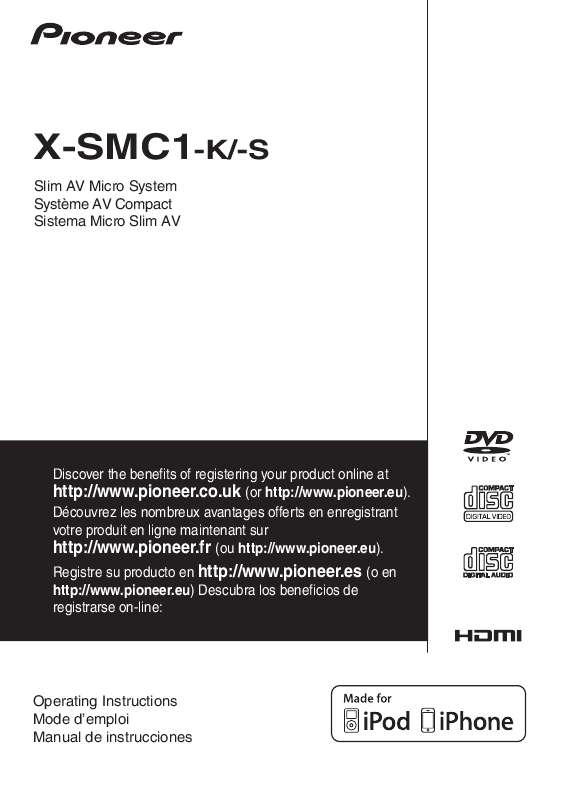 Guide utilisation PIONEER X-SMC1-K  de la marque PIONEER