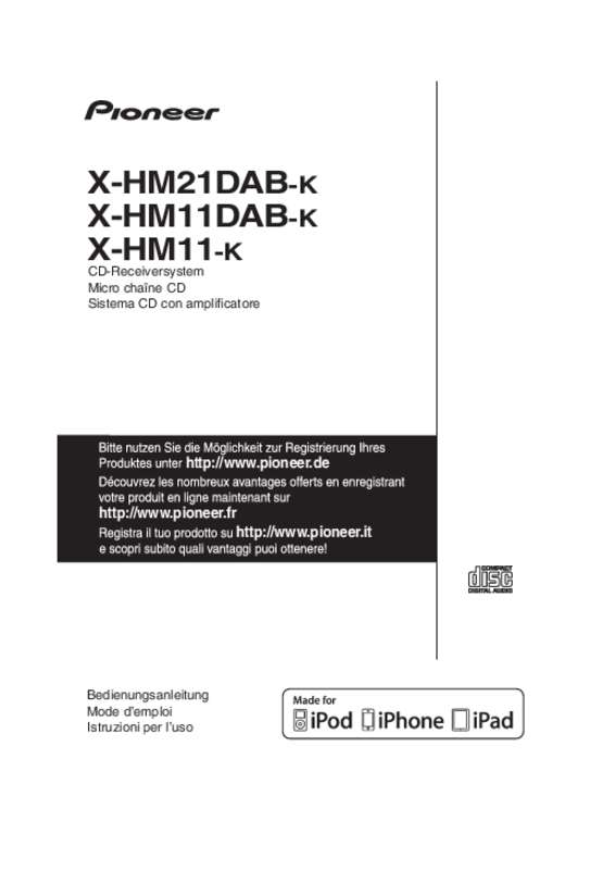 Guide utilisation  PIONEER X-HM11-K  de la marque PIONEER