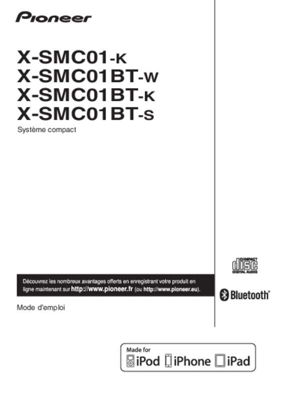 Guide utilisation  PIONEER X-SMC01BT-K  de la marque PIONEER