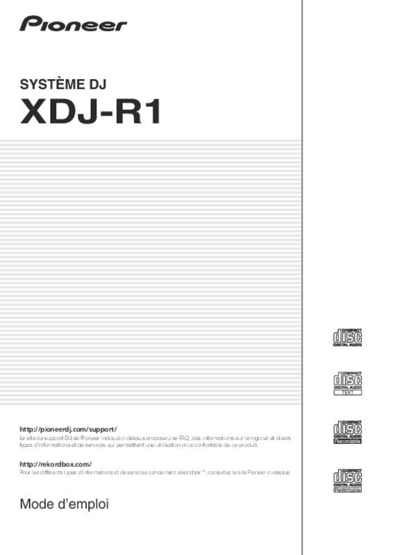 Guide utilisation  PIONEER XDJ-R1  de la marque PIONEER