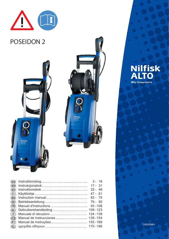 Guide utilisation NILFISK P 160.2 X-TRA  de la marque NILFISK