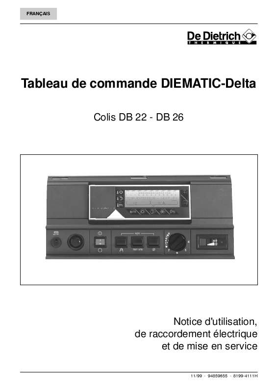 Guide utilisation  DE DIETRICH COLIS DB 22  de la marque DE DIETRICH