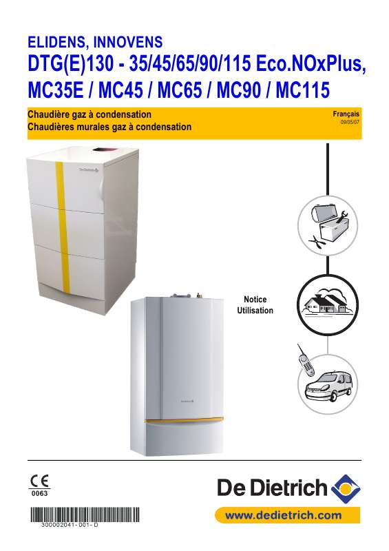 Guide utilisation  DE DIETRICH MC115  de la marque DE DIETRICH