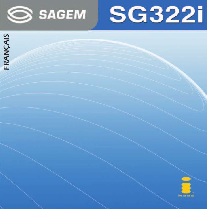 Guide utilisation SAGEM SG322I  de la marque SAGEM