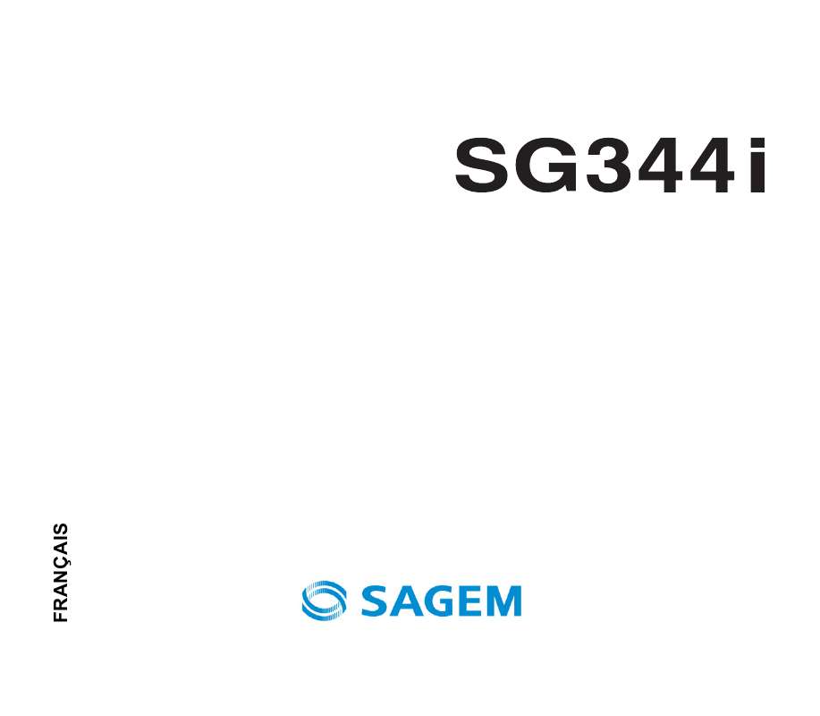 Guide utilisation SAGEM SG344I  de la marque SAGEM