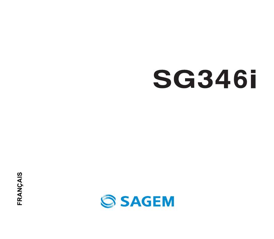 Guide utilisation SAGEM SG346I  de la marque SAGEM
