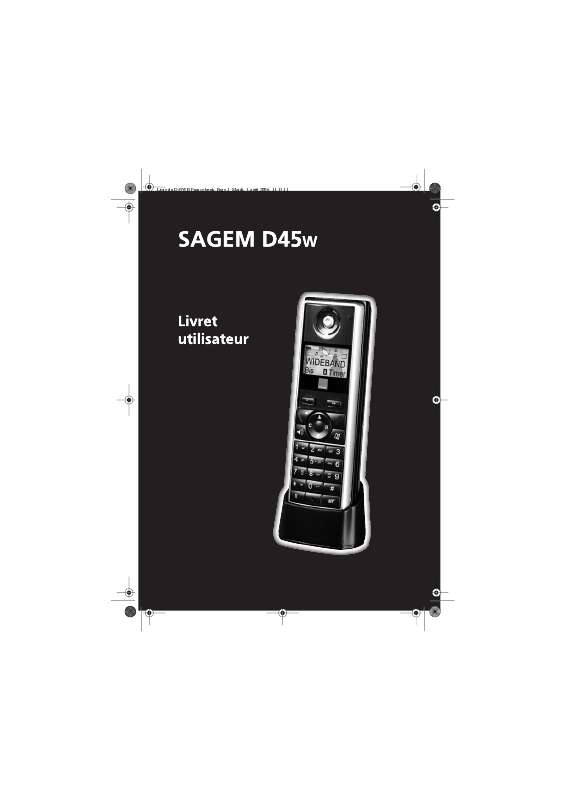 Guide utilisation  SAGEM D45W  de la marque SAGEM