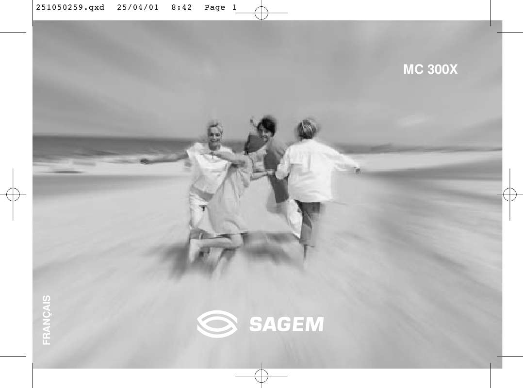 Guide utilisation  SAGEM MC300X  de la marque SAGEM