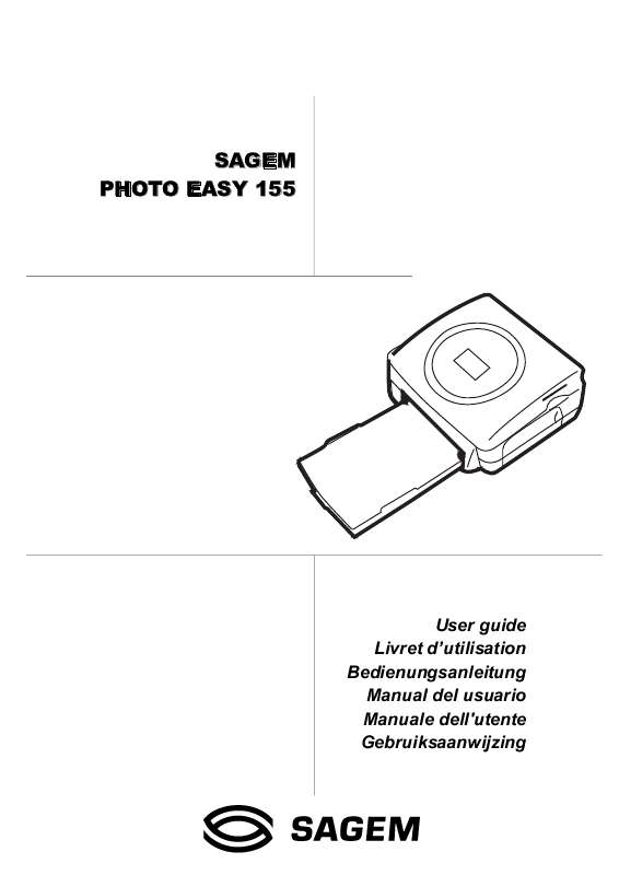 Guide utilisation SAGEM PHOTO EASY 155  de la marque SAGEM