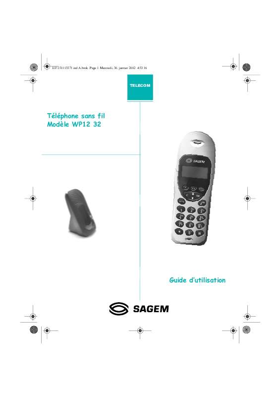 Guide utilisation SAGEM WP 12-32  de la marque SAGEM