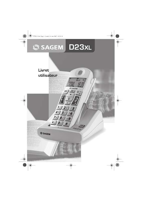 Guide utilisation SAGEM D23XL  de la marque SAGEM