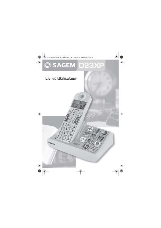 Guide utilisation SAGEM D23XP  de la marque SAGEM