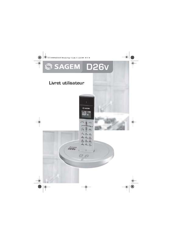 Guide utilisation SAGEM D26V  de la marque SAGEM