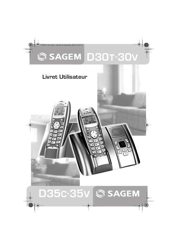 Guide utilisation SAGEM D30T  de la marque SAGEM