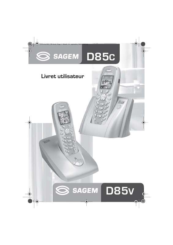 Guide utilisation SAGEM D85V  de la marque SAGEM