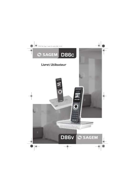 Guide utilisation SAGEM D86V  de la marque SAGEM