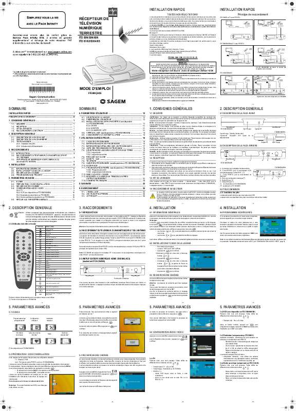 Guide utilisation SAGEM ITD58NG FR  de la marque SAGEM