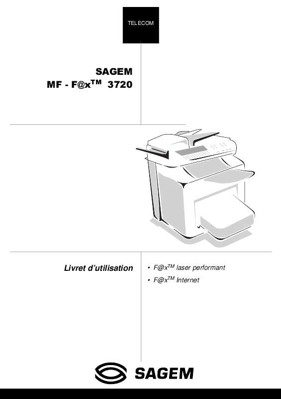 Guide utilisation SAGEM MF 3720  de la marque SAGEM