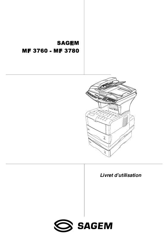 Guide utilisation SAGEM MF 3760  de la marque SAGEM