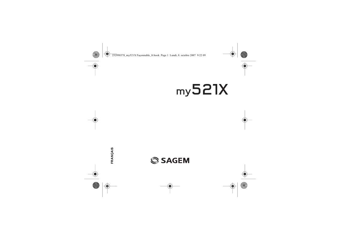 Guide utilisation SAGEM MY521X  de la marque SAGEM