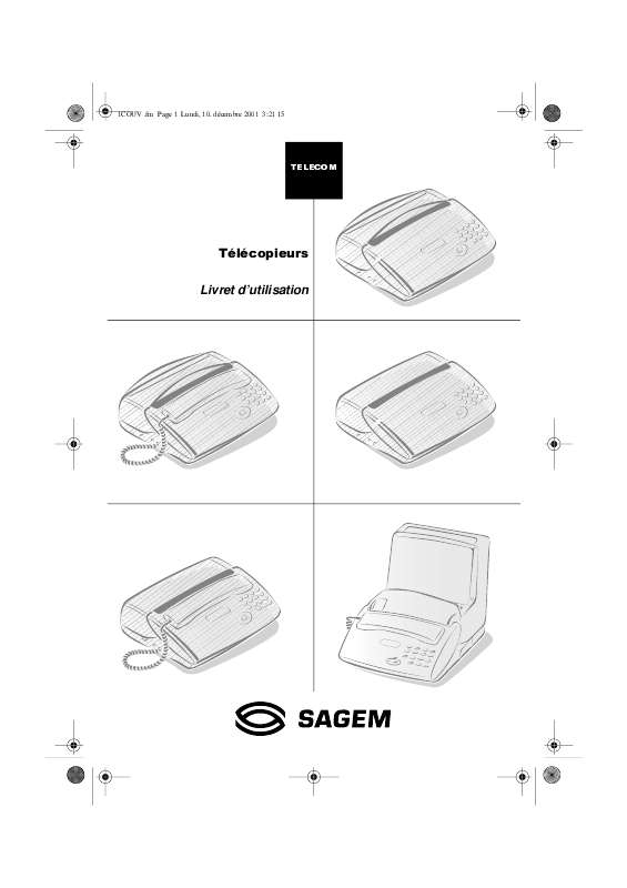 Guide utilisation SAGEM PHONEFAX 2620  de la marque SAGEM