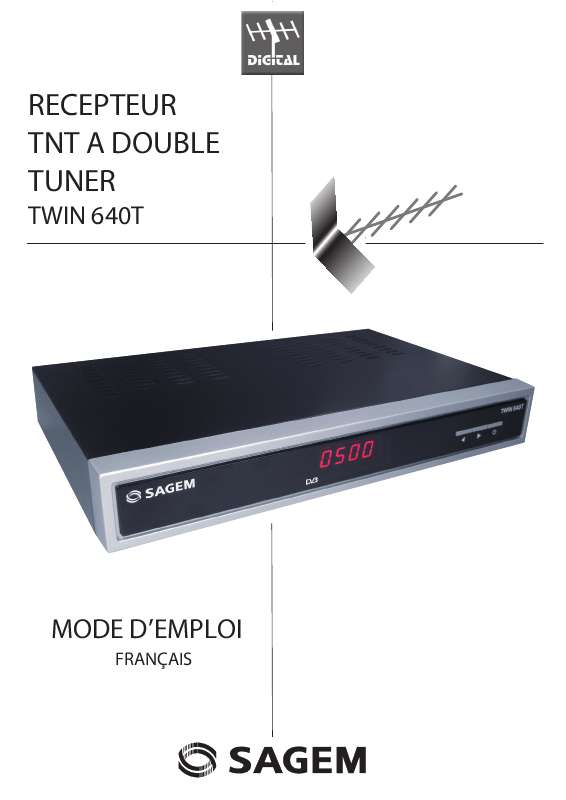 Guide utilisation  SAGEM TWIN 640T FR  de la marque SAGEM