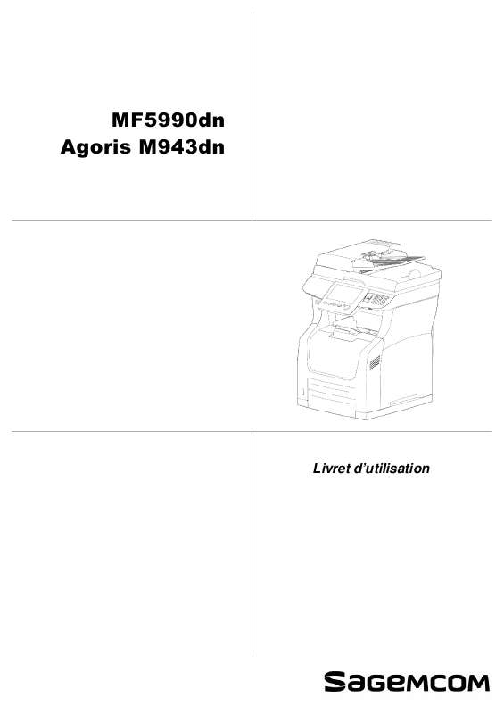Guide utilisation SAGEM AGORIS M943DN  de la marque SAGEM