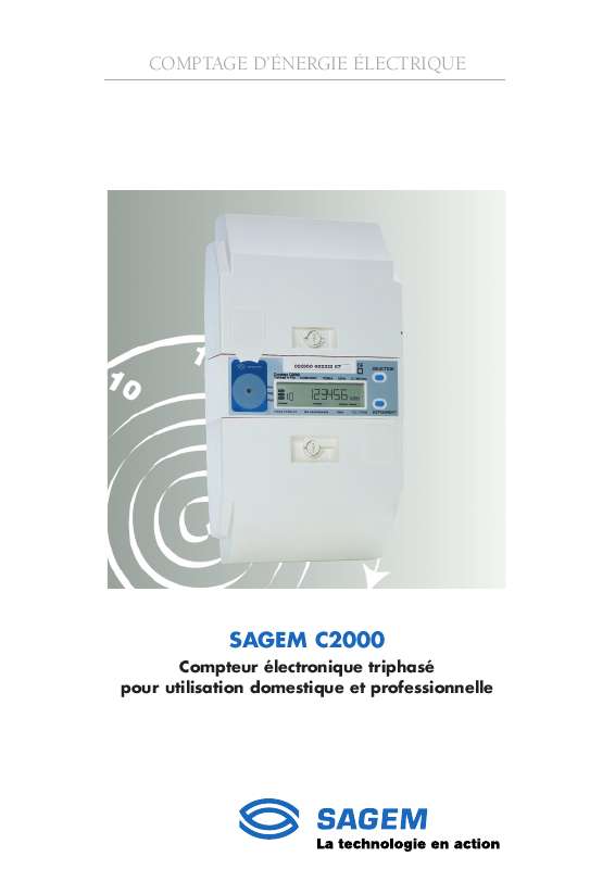 Guide utilisation  SAGEM C2000  de la marque SAGEM