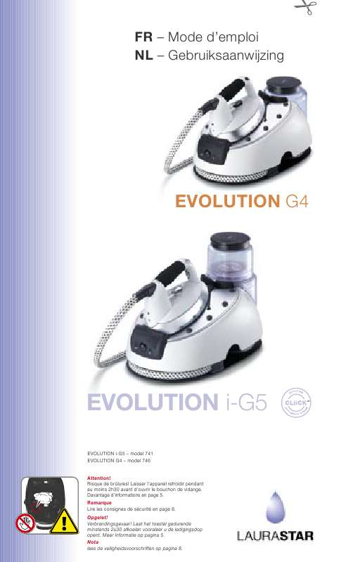 Guide utilisation  LAURASTAR EVOLUTION I-G5  de la marque LAURASTAR