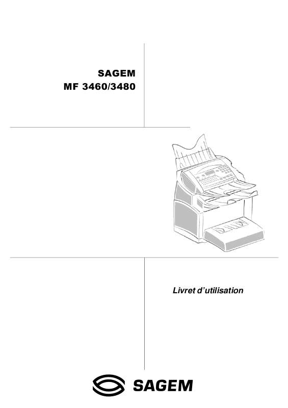 Guide utilisation SAGEM MF 3460  de la marque SAGEM