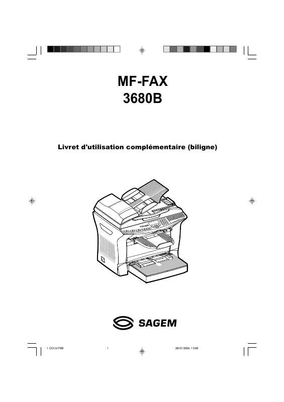 Guide utilisation SAGEM MF 3680B  de la marque SAGEM