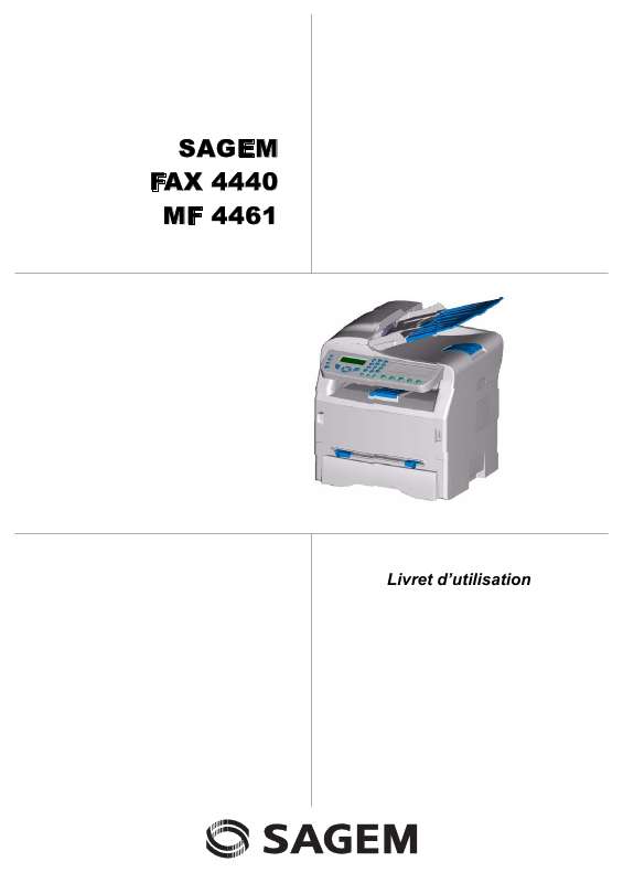 Guide utilisation SAGEM MF 4461  de la marque SAGEM
