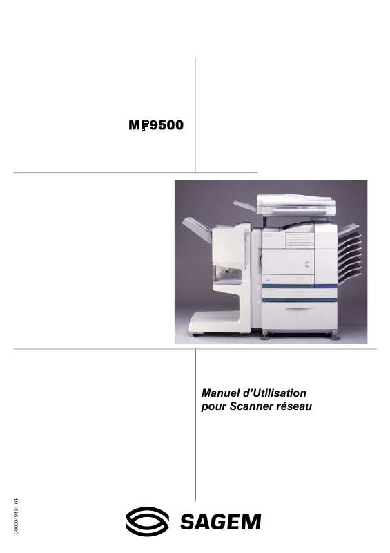 Guide utilisation SAGEM MF 9500  de la marque SAGEM