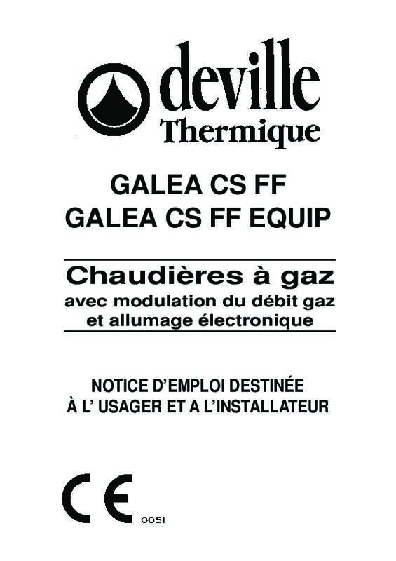 Guide utilisation DEVILLE GALEA 30 CE CF 30 KW  de la marque DEVILLE