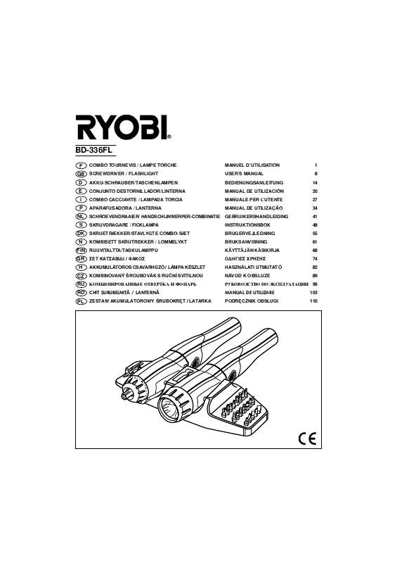 Guide utilisation  RYOBI BD-336FL  de la marque RYOBI