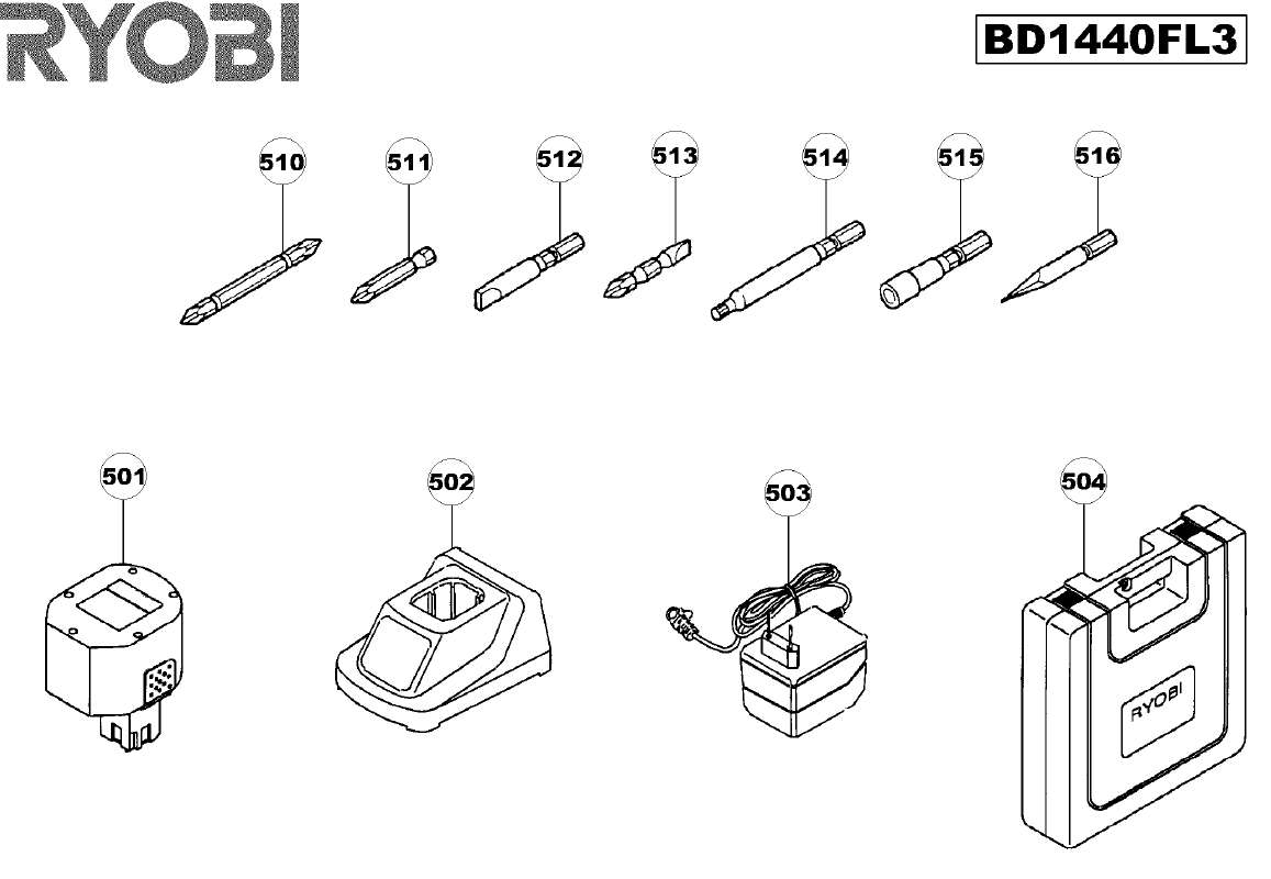Guide utilisation  RYOBI BD1440FL3  de la marque RYOBI