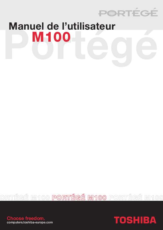 Guide utilisation  TOSHIBA PM100  de la marque TOSHIBA
