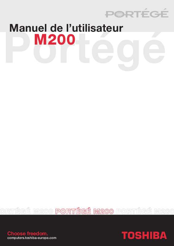 Guide utilisation  TOSHIBA PM200  de la marque TOSHIBA