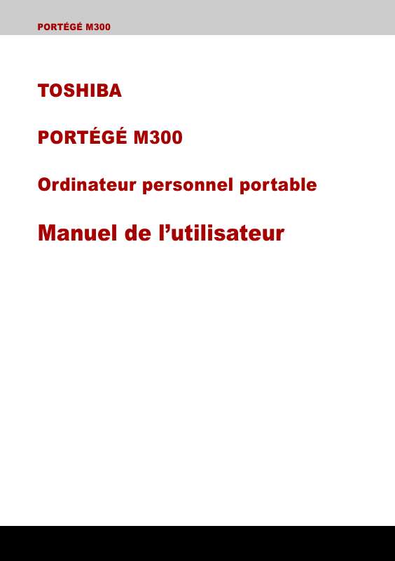 Guide utilisation  TOSHIBA PM300  de la marque TOSHIBA