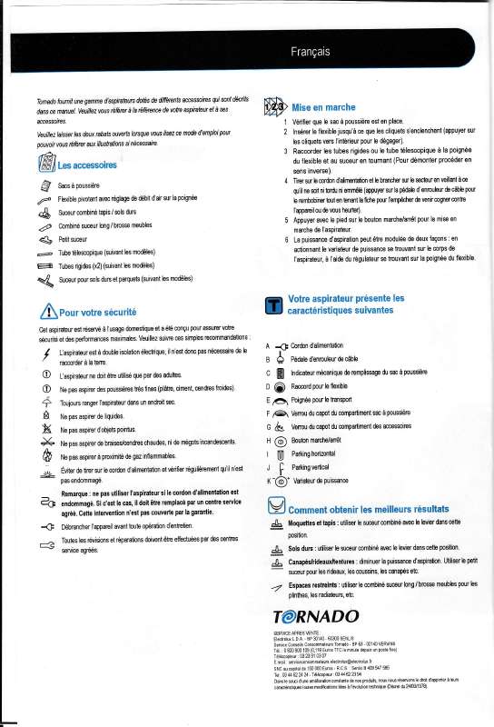 Guide utilisation TORNADO 4217 MODULO de la marque TORNADO