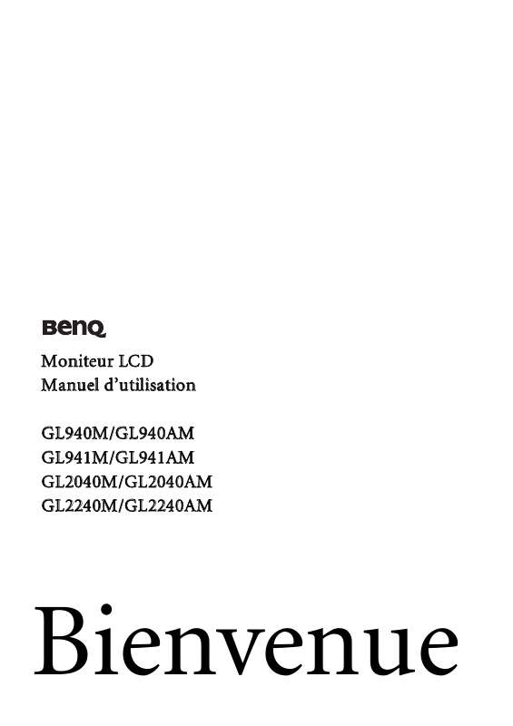 Guide utilisation BENQ GL940M  de la marque BENQ