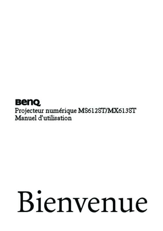 Guide utilisation  BENQ MS612ST  de la marque BENQ