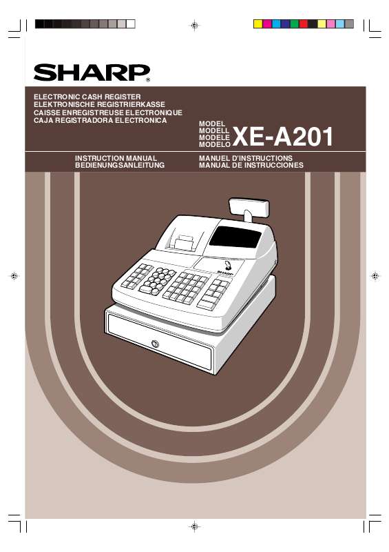 Guide utilisation SHARP XE-A201  de la marque SHARP