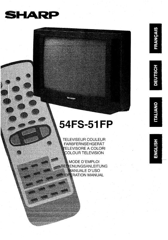 Guide utilisation SHARP 54FS-51FP  de la marque SHARP