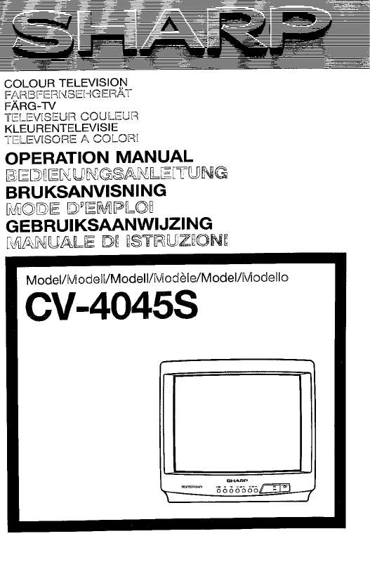 Guide utilisation  SHARP CV-4045S  de la marque SHARP