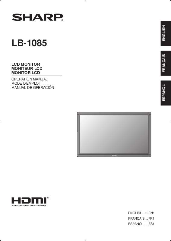 Guide utilisation SHARP LB-1085  de la marque SHARP