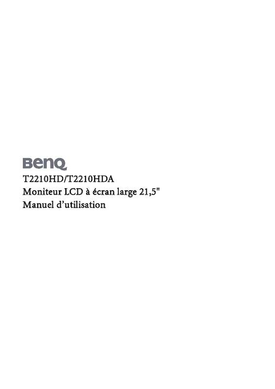 Guide utilisation BENQ T2210HD  de la marque BENQ