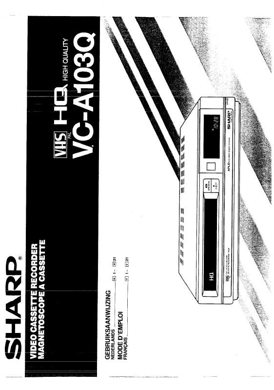 Guide utilisation SHARP VC-A103Q  de la marque SHARP